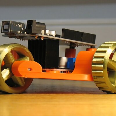 Simple three wheel arduino car