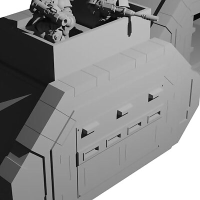 Fast deployable bunker for 28mm tabletop wargaming