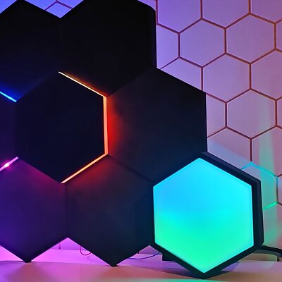 Hexawall  Hexagon wall with led lights