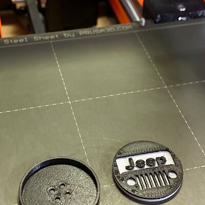 Jeep Logo Button Hide the Strings