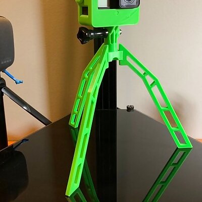 Fully Printable Tripod for Gopro etc no hardware required
