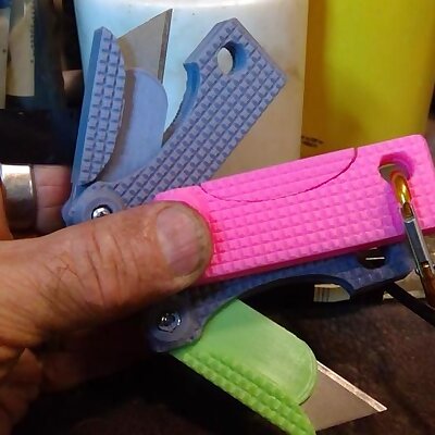 Folding Utility Knife EDC Carbineer Lock
