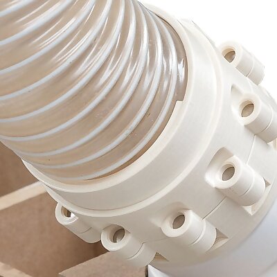 90mm PVC PIPE  MAGNETIC DUST COLLECTION FITTING