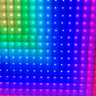 LED Matrix 16x16 in picture frame Ikea SANNAHED fully integrated
