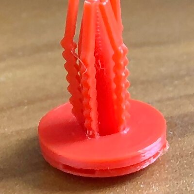 Push Pin for Cars Designed for 3D Printing
