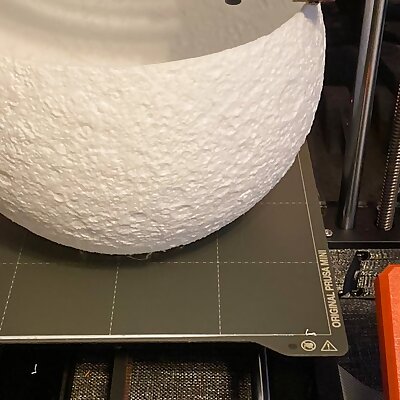 Remix of Moon Lamp for the Prusa Mini printer STL Fix