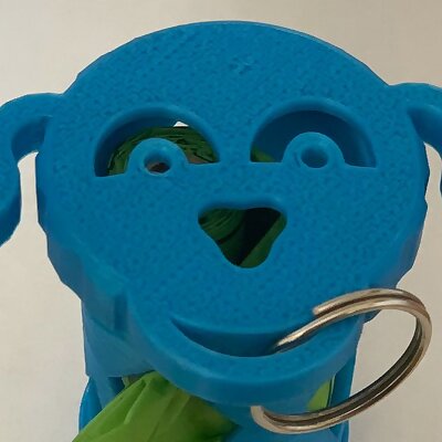 Dog poop bag holder with clips
