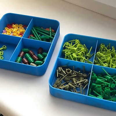 Stackable tray for lego