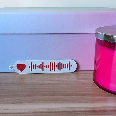 Valentines  Anniverssary Spotify Code Gift Tag