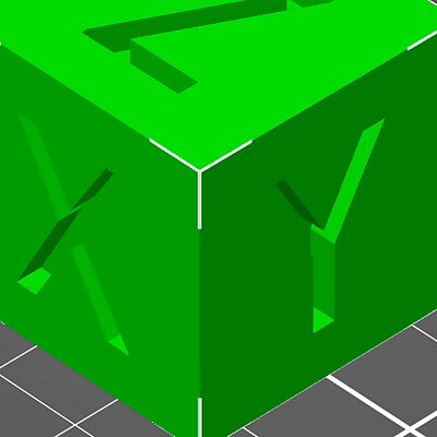XYZ Calibration Cube 30x30x30mm