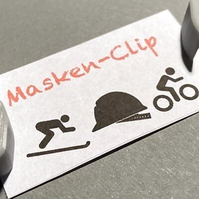 Mask clips for outdoors activities