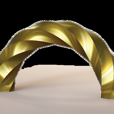 Twisted Polygon Arches