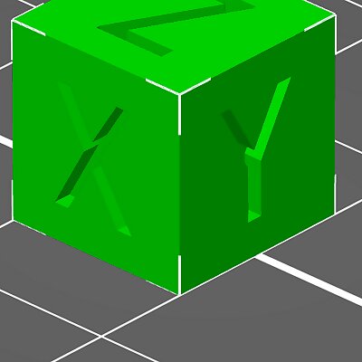 XYZ Calibration Cube 10x10x10mm