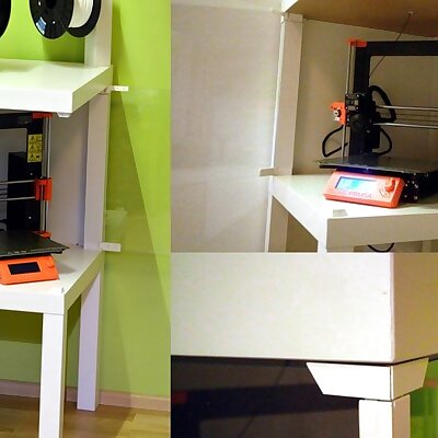Prusa i3 MK3S Corner ENCLOSURE  Ikea LACK table