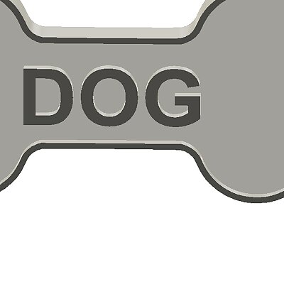 Dog Bone Shank Button