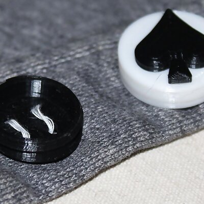 Exchangeable buttons with hiding place