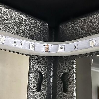 Magnetic LED Track Inside Corner  45 degree Tilt