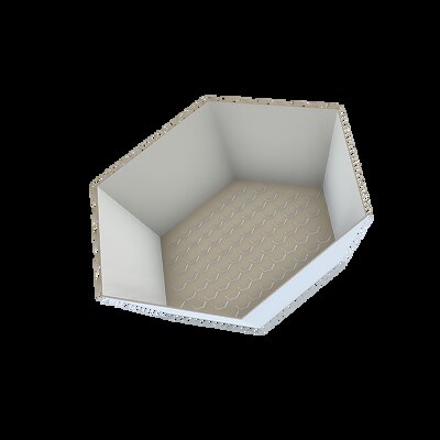 Hexagon style pot or tray