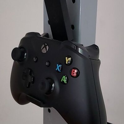 Xbox One wall mount w screw holes and USB slot for reciever