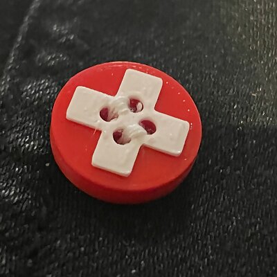 Swiss Cross Button or First Aid