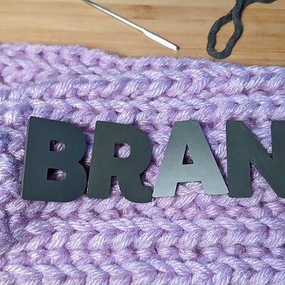 Decorative Alphabet Buttons for Crochet  Knitting