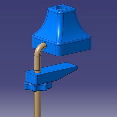 Table clamp for work lamp
