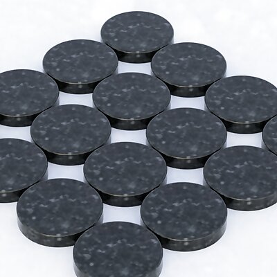 75mm figure bases for war games  plain circle