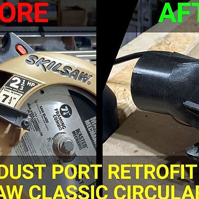 Dust Port Retrofit for Skilsaw Classic Circular Saw