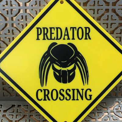 Predator Crossing Sign