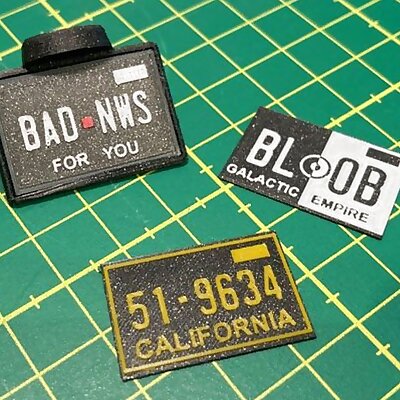 3DSets Landy License plates  Number plates