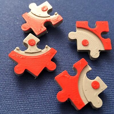 Jigsaw puzzle button