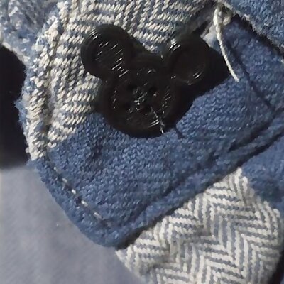mickey mouse shirt button
