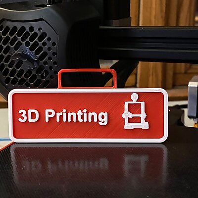 3D Printing sign The Office Style