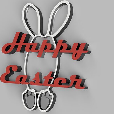 Happy Easter text decoration Frohe Ostern