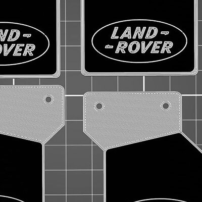 3DSets Landy Land Rover Mud Flaps  Splash Guards