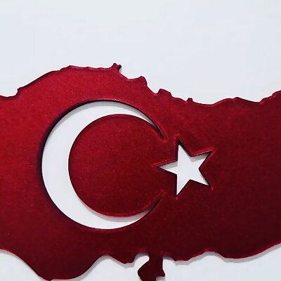 TURKEY MAP TÜRKIYE BAYRAĞI