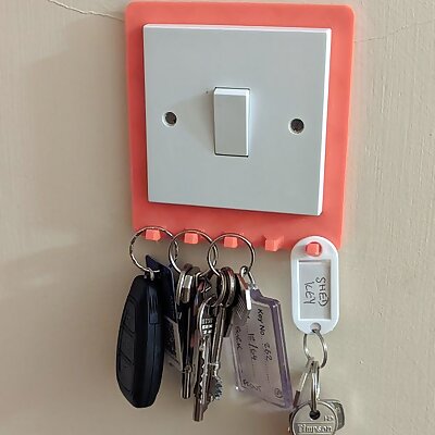 UK Light Switch Surround with Key Holder