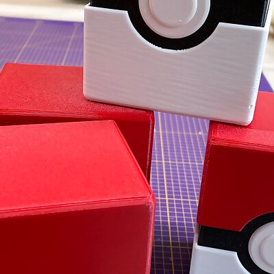 Pokemon card box in Pokeball style