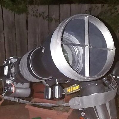 Diffraction spike generator for Nikon 200500 f56 lens hood