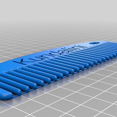 OpenSCAD Parametric Comb with Minkowski Rounded Teeth