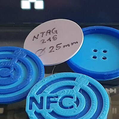 NFC Button with Integrated 25mm NFC chip