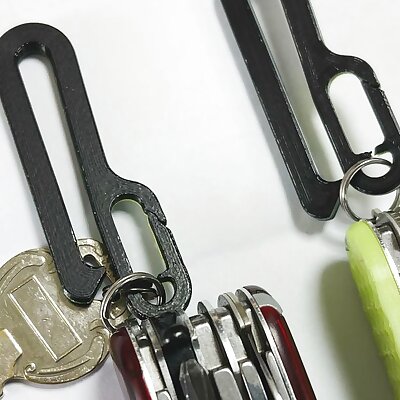 Carabiner Suspension ClipDeep Pocket and Belt Keychain Holder