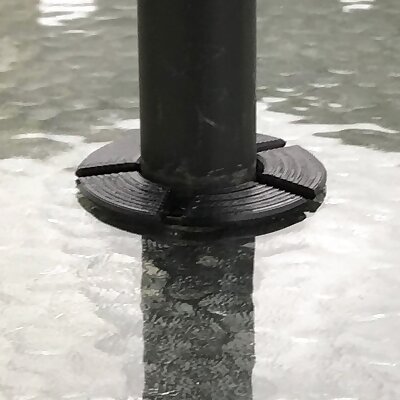 Glass table parasol hole protection disc