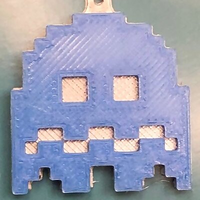 Blue PacMan Ghost Ornament