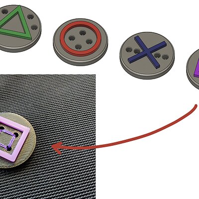 Playstation Clothes Buttons