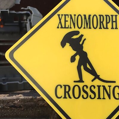 Xenomorph Crossing Sign