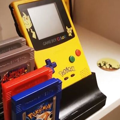 Gameboy color display stand