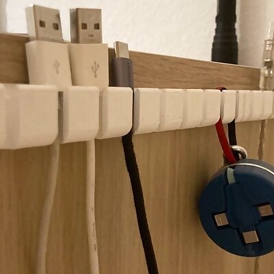 Cable holder for 18 cables perfect for IKEA Kallax