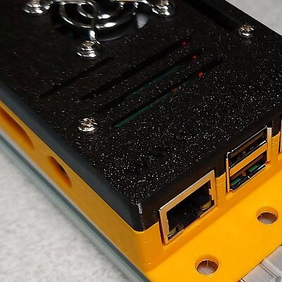 Case for Raspberry Pi 3 B Mounting on 20x20mm aluminum profiles