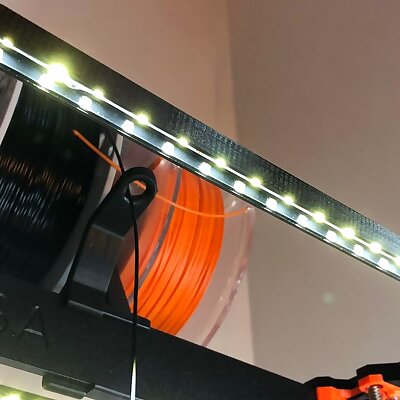 3d printed 9x17 uchannel for LED Light Bar